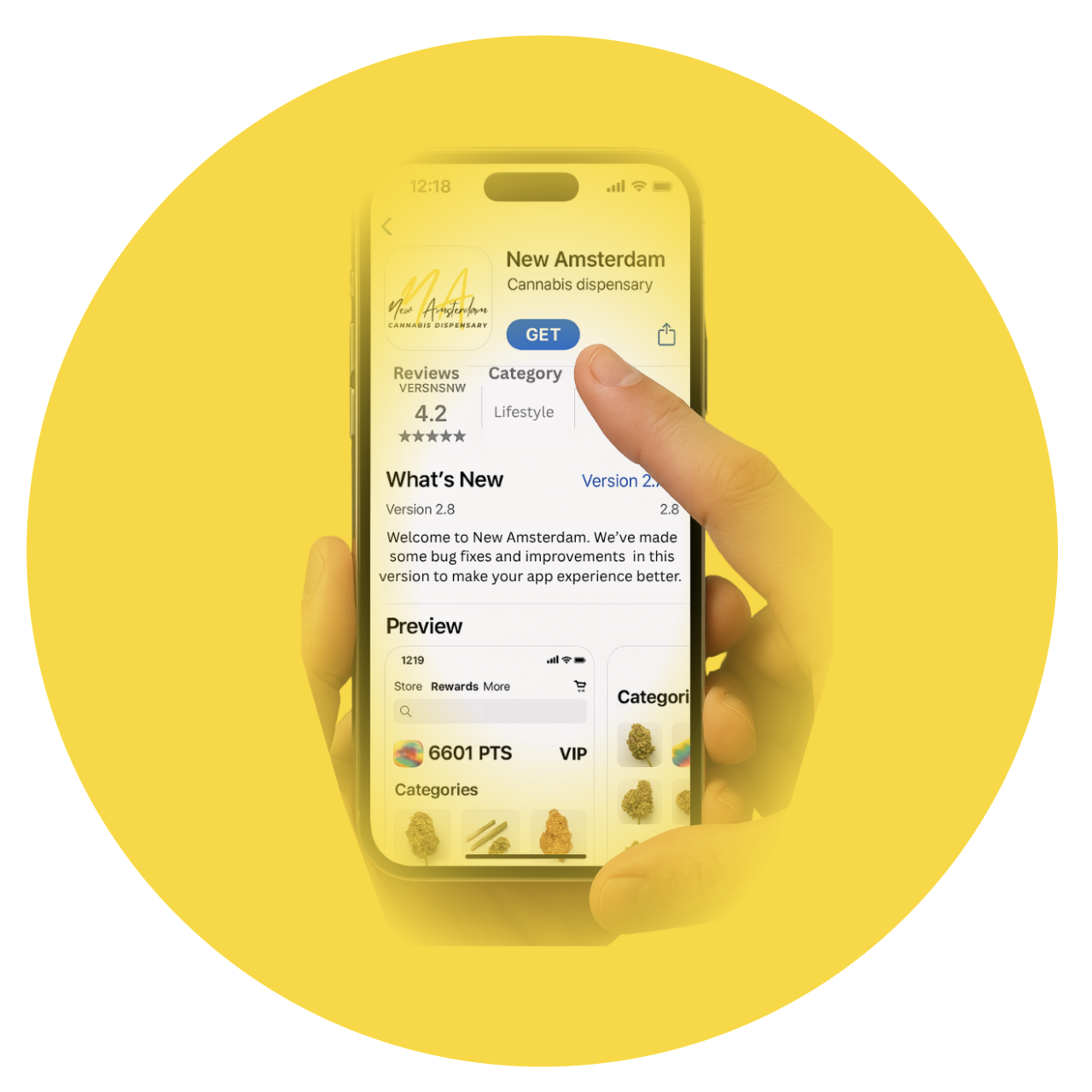IPHONE New Amsterdam APP Download